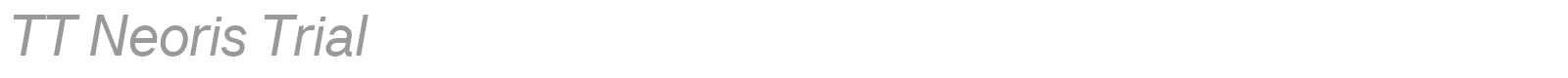 TT Neoris font preview